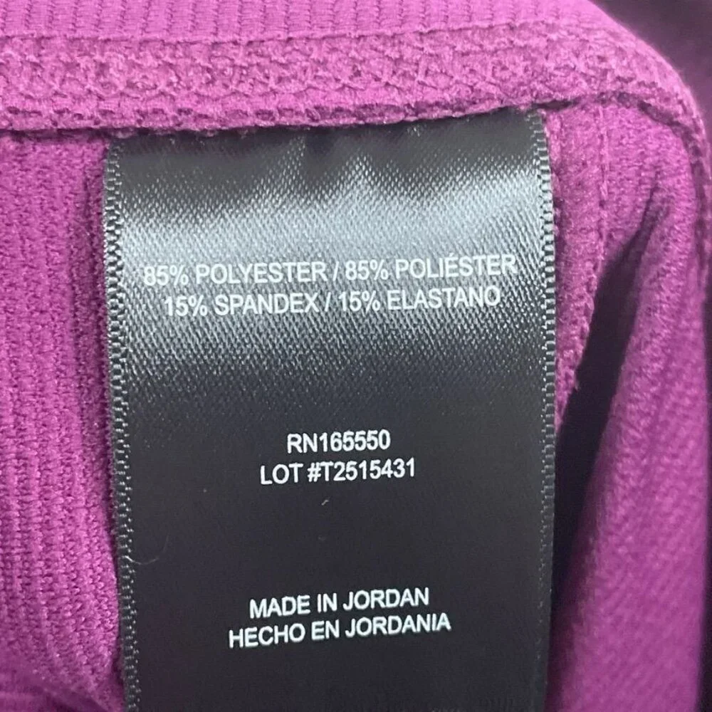 Womens Purple Drawstring Waist Ribbed Flared Pants Medium d0201 - Picture 8 of 10